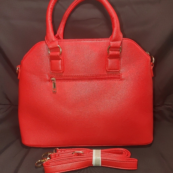 NX Red Studded Top-Handle Satchel – NWT - Picture 4 of 9